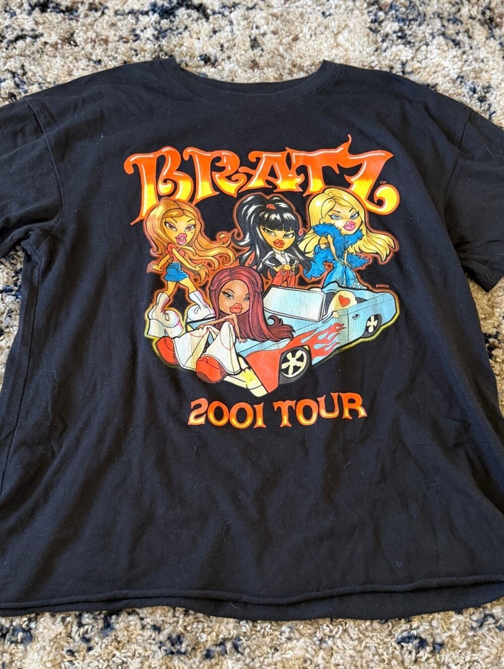 Bratz 2001 Tour Dolls Graphic Tee Shirt L